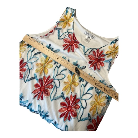 Robbie Bee Floral Cottagecore Embroidered Lace Shift Dress Size PL - Picture 4 of 6